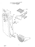 FREEZER LINER Diagram and Parts List for 4YED27PQFN02  Whirlpool Refrigerator