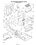 AIR FLOW AND CONTROL , LIT/OPTIONAL Diagram and Parts List for CAW21D2A1  Whirlpool Air Conditioner
