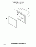 FREEZER DOOR PARTS Diagram and Parts List for KRK55BRANA3  KitchenAid Refrigerator