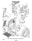 SECTION Diagram and Parts List for LE9800XMW2  Whirlpool Dryer