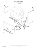 CHASSIS PARTS Diagram and Parts List for KDRS467VSS04  KitchenAid Range
