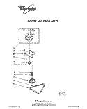 MOTOR AND DRIVE, LITERATURE Diagram and Parts List for TU4700XXP1  Whirlpool Trash Compactor