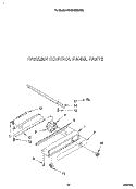 FREEZER CONTROL PANEL Diagram and Parts List for KSSS48MAX03  KitchenAid Refrigerator