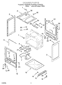 CHASSIS Diagram and Parts List for FEP330KQ0  Roper Range