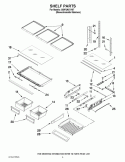 SHELF PARTS Diagram and Parts List for GI0FSAXVY07  Whirlpool Refrigerator
