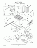 UNIT PARTS Diagram and Parts List for 6GD25DCXHS11  Whirlpool Refrigerator