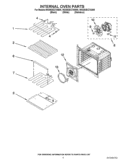 INTERNAL OVEN PARTS Diagram and Parts List for WOS92EC7AS00  Whirlpool Wall Oven