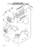 ICE MAKER, OPTIONAL Diagram and Parts List for KSRB27FHBL05  KitchenAid Refrigerator
