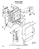 DOOR Diagram and Parts List for SHF7804W1  Whirlpool Dishwasher