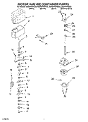 MOTOR AND ICE CONTAINER PARTS Diagram and Parts List for GS2SHAXKT02  Whirlpool Refrigerator