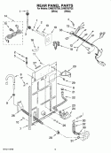 REAR PANEL PARTS Diagram and Parts List for CAM2762TQ2  Whirlpool Washer