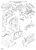 AIRFLOW AND CONTROL Diagram and Parts List for ACQ254XF0  Whirlpool Air Conditioner