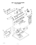 SECTION Diagram and Parts List for LE6605XPW1  Whirlpool Dryer