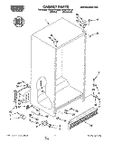 CABINET Diagram and Parts List for RS20DKXBL00  Roper Refrigerator
