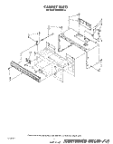 CABINET Diagram and Parts List for MH6600XV0  Whirlpool Microwave
