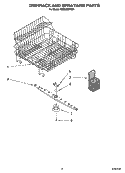 DISHRACK AND SPRAYARM PARTS, OPTIONAL PARTS (NOT INCLUDED) Diagram and Parts List for KIDS36EPSS1  KitchenAid Dishwasher