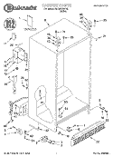 CABINET, LITERATURE Diagram and Parts List for 3XKGN7050F03  Whirlpool Refrigerator