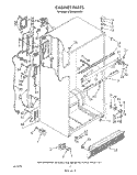CABINET Diagram and Parts List for ET20GMXSW03  Whirlpool Refrigerator