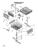 DISHRACK, LIT/OPTIONAL Diagram and Parts List for DU8900XY1  Whirlpool Dishwasher