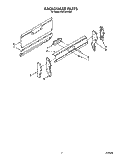BACKGUARD Diagram and Parts List for FGP345VW0  Roper Range