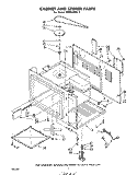 CABINET AND STIRRER Diagram and Parts List for MW8300XL0  Whirlpool Microwave
