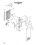 AIR FLOW Diagram and Parts List for 3VED29DQAW00  Whirlpool Refrigerator