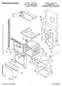 OVEN Diagram and Parts List for KEMS307DBS2  KitchenAid Microwave Oven Combo