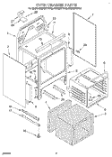 OVEN CHASSIS Diagram and Parts List for KERH507YAL2  KitchenAid Range