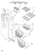 FREEZER LINER Diagram and Parts List for KSRS25KGAL00  KitchenAid Refrigerator