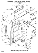 Part Location Diagram of 3956983 Whirlpool Panel, Console