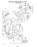 CONTROLS AND REAR PANEL Diagram and Parts List for LA5530XSW1  Whirlpool Washer