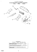 LATCH Diagram and Parts List for KEMC378HBL2  KitchenAid Microwave Oven Combo