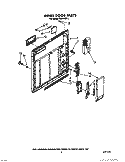 INNER DOOR Diagram and Parts List for WU4400X1  Roper Dishwasher
