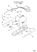CONTROL Diagram and Parts List for 3XKGN7050F03  Whirlpool Refrigerator