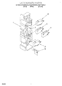 LATCH BOARD Diagram and Parts List for KHMS105BBL6  KitchenAid Microwave