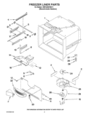 FREEZER LINER PARTS Diagram and Parts List for KBFS20EVMS11  KitchenAid Refrigerator