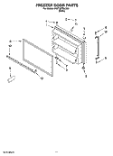 FREEZER DOOR PARTS, OPTIONAL PARTS Diagram and Parts List for 5VET3DTKLQ05  Whirlpool Refrigerator
