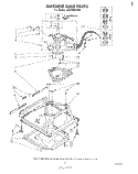 MACHINE BASE Diagram and Parts List for LA5430XPW0  Whirlpool Washer