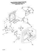 DISPENSER FRONT Diagram and Parts List for ED2NTQXKT00  Whirlpool Refrigerator