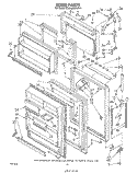 DOOR , NOT ILLUSTRATED AND OPTIONAL Diagram and Parts List for ET20MKXPWR1  Whirlpool Refrigerator