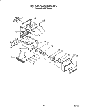 ICE CONTAINER Diagram and Parts List for KSSS42DAX03  KitchenAid Refrigerator