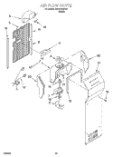 AIR FLOW, OPTIONAL Diagram and Parts List for 3XARG488G01  Whirlpool Refrigerator