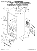 CABINET PARTS Diagram and Parts List for KBLS22ETSS01  KitchenAid Refrigerator