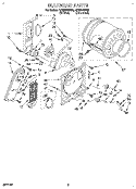 SECTION Diagram and Parts List for LER6646BW0  Whirlpool Dryer