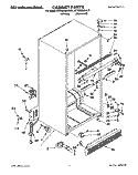 CABINET Diagram and Parts List for KTRS20MAWH01  KitchenAid Refrigerator