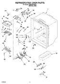 REFRIGERATOR LINER PARTS Diagram and Parts List for KBRP20ELSS01  KitchenAid Refrigerator