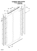 CABINET TRIM PARTS Diagram and Parts List for KSSC48QMS02  KitchenAid Refrigerator