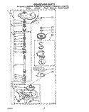 GEARCASE Diagram and Parts List for LA7800XTM1  Whirlpool Washer