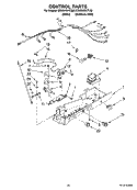 CONTROL PARTS Diagram and Parts List for ED5NHGXTQ00  Whirlpool Refrigerator