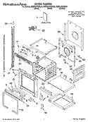 OVEN PARTS Diagram and Parts List for KEBC247KBL03  KitchenAid Wall Oven